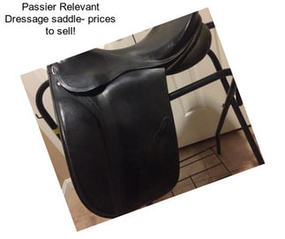 Passier Relevant Dressage saddle- prices to sell!