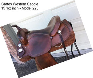 Crates Western Saddle 15 1/2 inch - Model 223