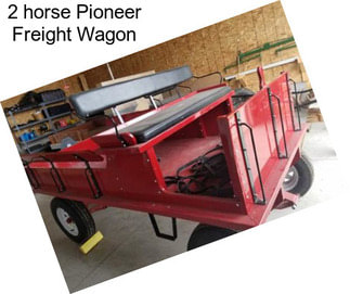 2 horse Pioneer Freight Wagon