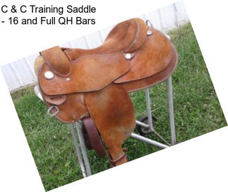 C & C Training Saddle - 16 and Full QH Bars