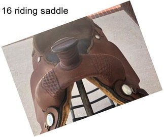 16 riding saddle
