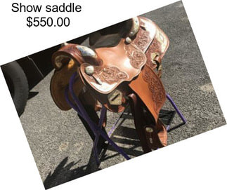 Show saddle  $550.00