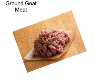 Ground Goat Meat