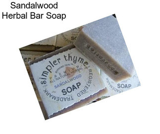 Sandalwood Herbal Bar Soap