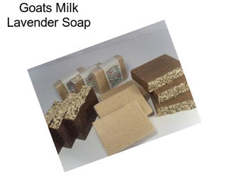 Goats Milk Lavender Soap