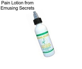Pain Lotion from Emusing Secrets