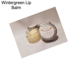 Wintergreen Lip Balm