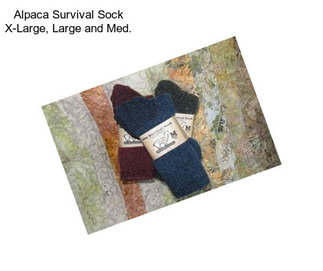 Alpaca Survival Sock X-Large, Large and Med.