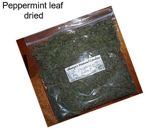 Peppermint leaf  dried
