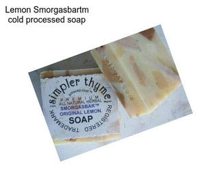 Lemon Smorgasbartm cold processed soap