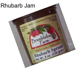 Rhubarb Jam