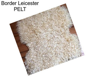 Border Leicester PELT