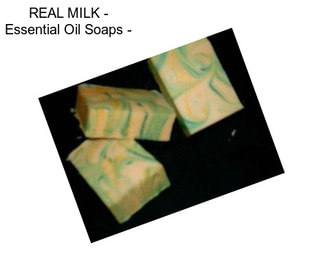 REAL MILK - Essential Oil Soaps -