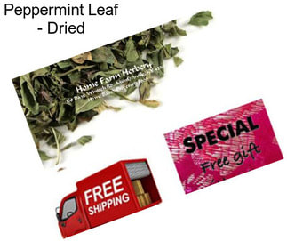 Peppermint Leaf - Dried