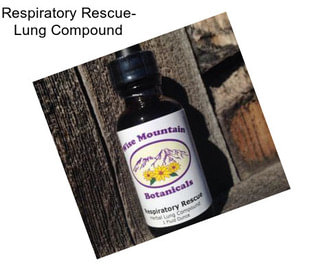 Respiratory Rescue- Lung Compound