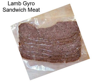 Lamb Gyro Sandwich Meat