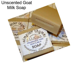 Unscented Goat Milk Soap