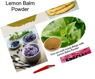 Lemon Balm Powder