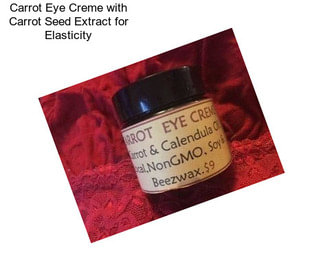 Carrot Eye Creme with Carrot Seed Extract for Elasticity
