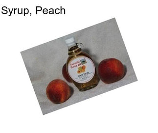 Syrup, Peach