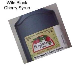 Wild Black Cherry Syrup