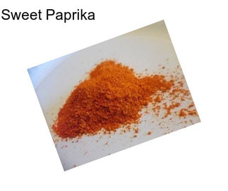 Sweet Paprika