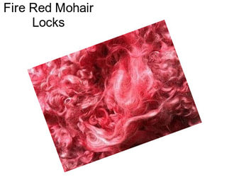 Fire Red Mohair Locks