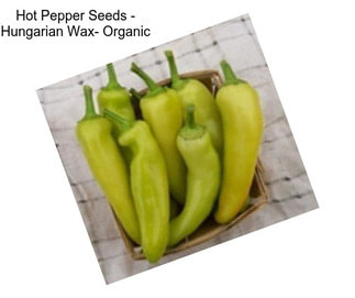 Hot Pepper Seeds - Hungarian Wax- Organic