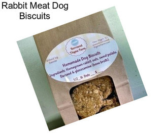 Rabbit Meat Dog Biscuits