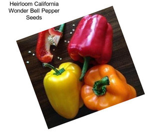 Heirloom California Wonder Bell Pepper Seeds
