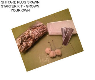 SHIITAKE PLUG SPAWN STARTER KIT - GROWN YOUR OWN