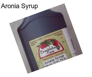 Aronia Syrup