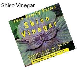 Shiso Vinegar