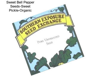 Sweet Bell Pepper Seeds-Sweet Pickle-Organic