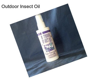 Outdoor Insect Oil