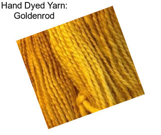 Hand Dyed Yarn: Goldenrod