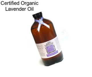 Certified Organic Lavender Oil