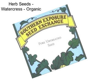 Herb Seeds - Watercress - Organic