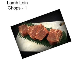 Lamb Loin Chops - 1