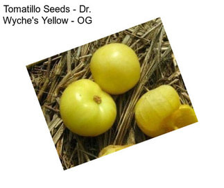Tomatillo Seeds - Dr. Wyche\'s Yellow - OG