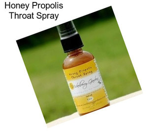 Honey Propolis Throat Spray