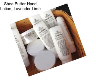 Shea Butter Hand Lotion, Lavender Lime