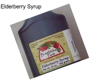 Elderberry Syrup