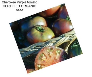 Cherokee Purple tomato CERTIFIED ORGANIC seed