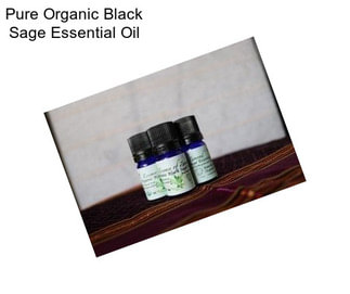 Pure Organic Black Sage Essential Oil