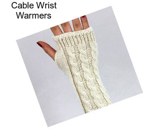 Cable Wrist Warmers