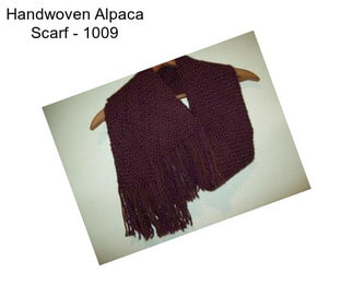 Handwoven Alpaca Scarf - 1009