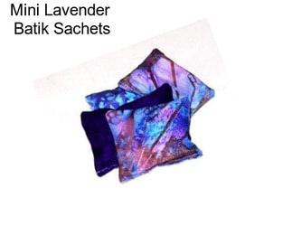 Mini Lavender  Batik Sachets