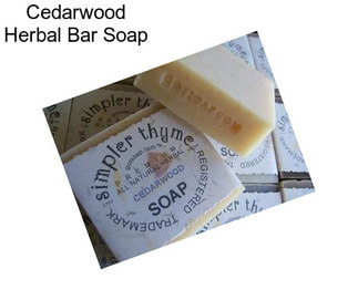Cedarwood Herbal Bar Soap