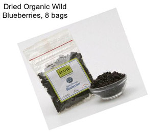 Dried Organic Wild Blueberries, 8 bags